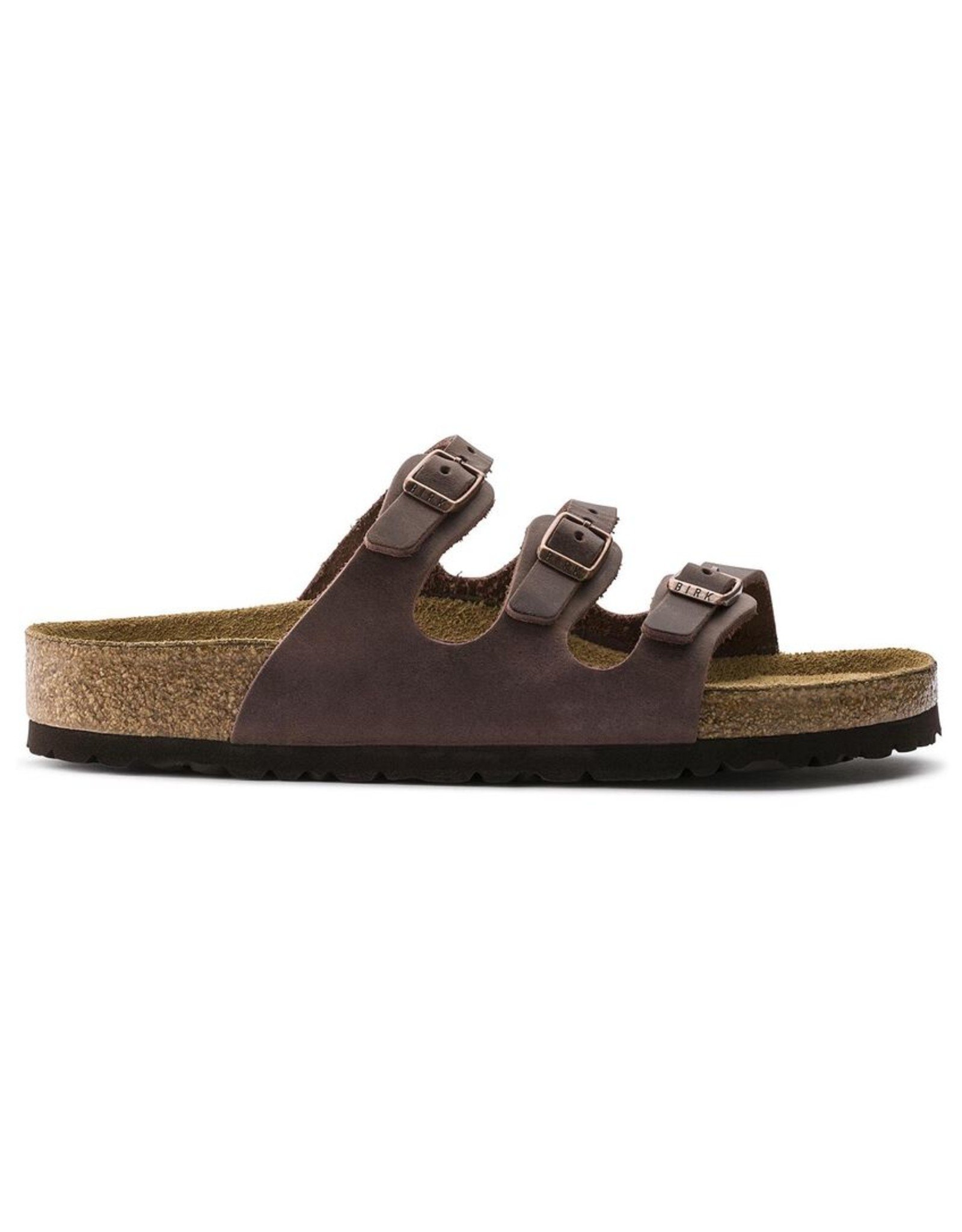 BIRKENSTOCK FLORIDA SOFT FOOTBED OILED LEATHER-HABANA