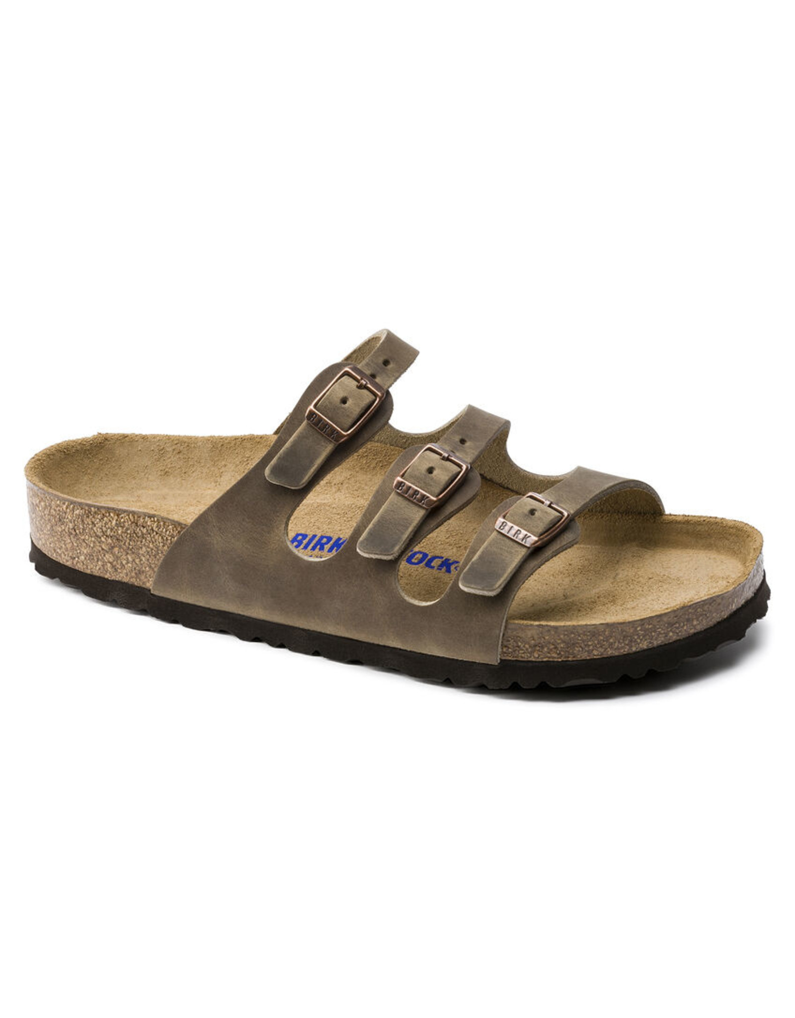 BIRKENSTOCK FLORIDA SOFT FOOTBED OILED LEATHER-TOBACCO BROWN