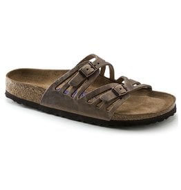 BIRKENSTOCK GRANADA SOFT FOOTBED OILED LEATHER-TOBACCO BROWN