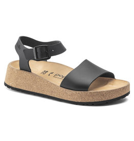 BIRKENSTOCK GLENDA NATURAL LEATHER-BLACK