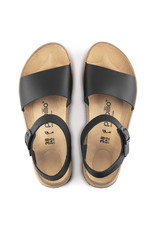 BIRKENSTOCK GLENDA NATURAL LEATHER-BLACK