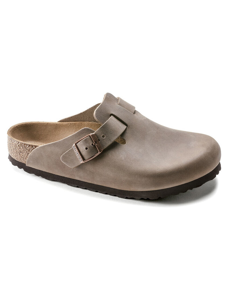 BIRKENSTOCK BOSTON OILED LEATHER-TOBACCO BROWN