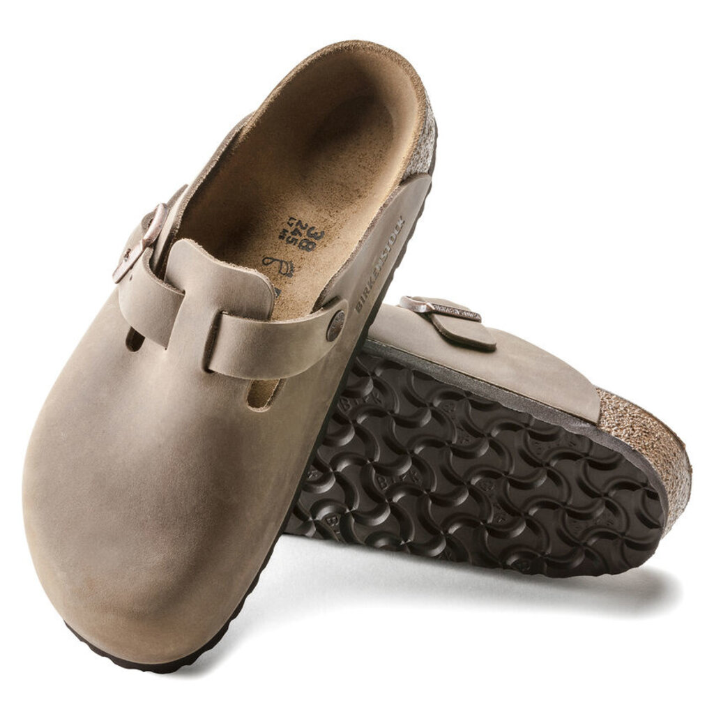 BIRKENSTOCK BOSTON OILED LEATHER-TOBACCO BROWN - BEND SHOE CO