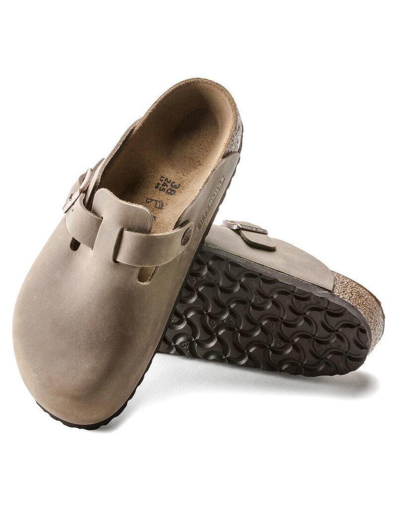 BIRKENSTOCK BOSTON OILED LEATHER-TOBACCO BROWN