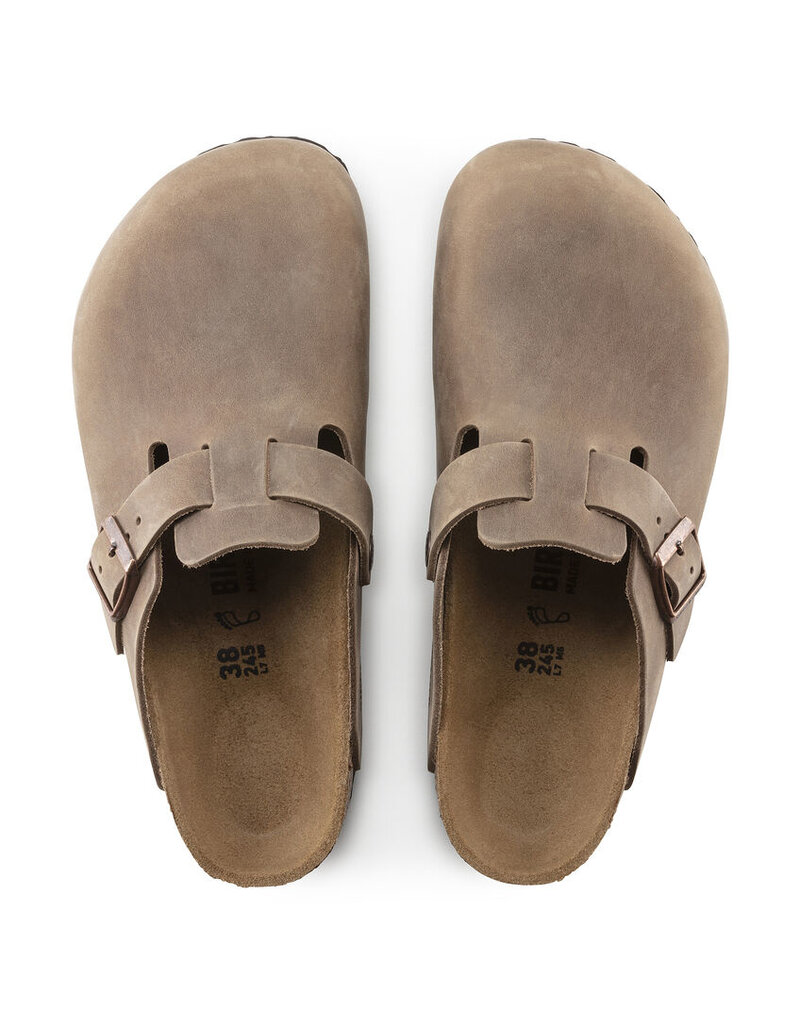 BIRKENSTOCK BOSTON OILED LEATHER-TOBACCO BROWN