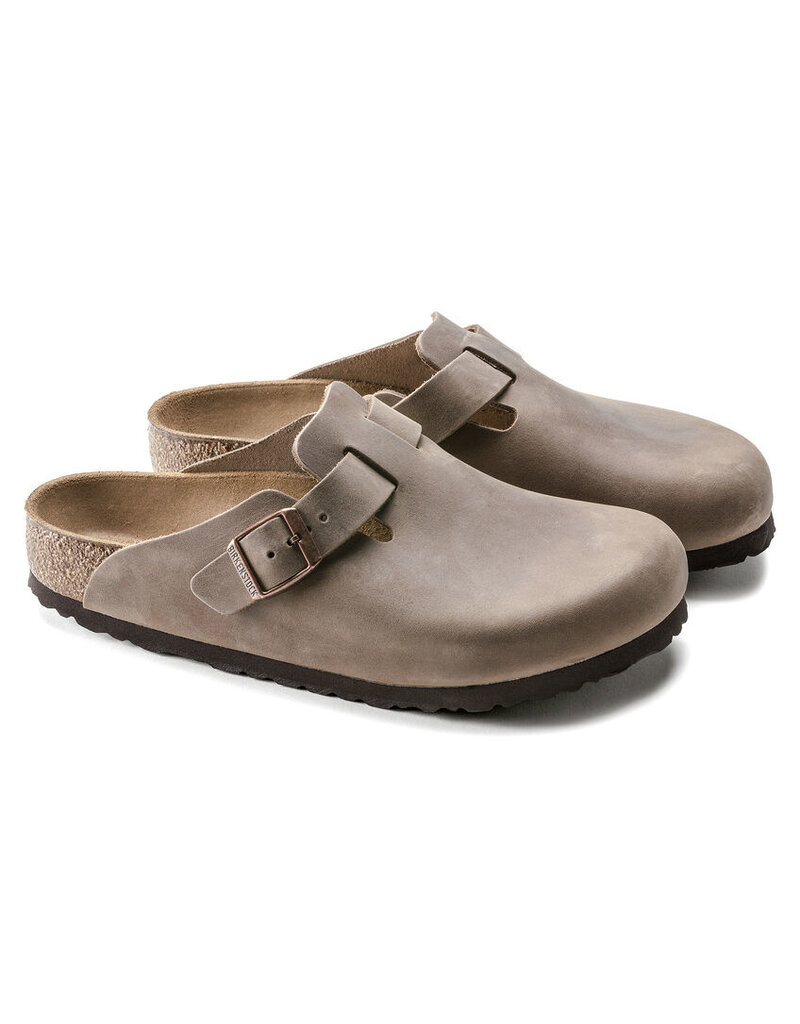 BIRKENSTOCK BOSTON OILED LEATHER-TOBACCO BROWN