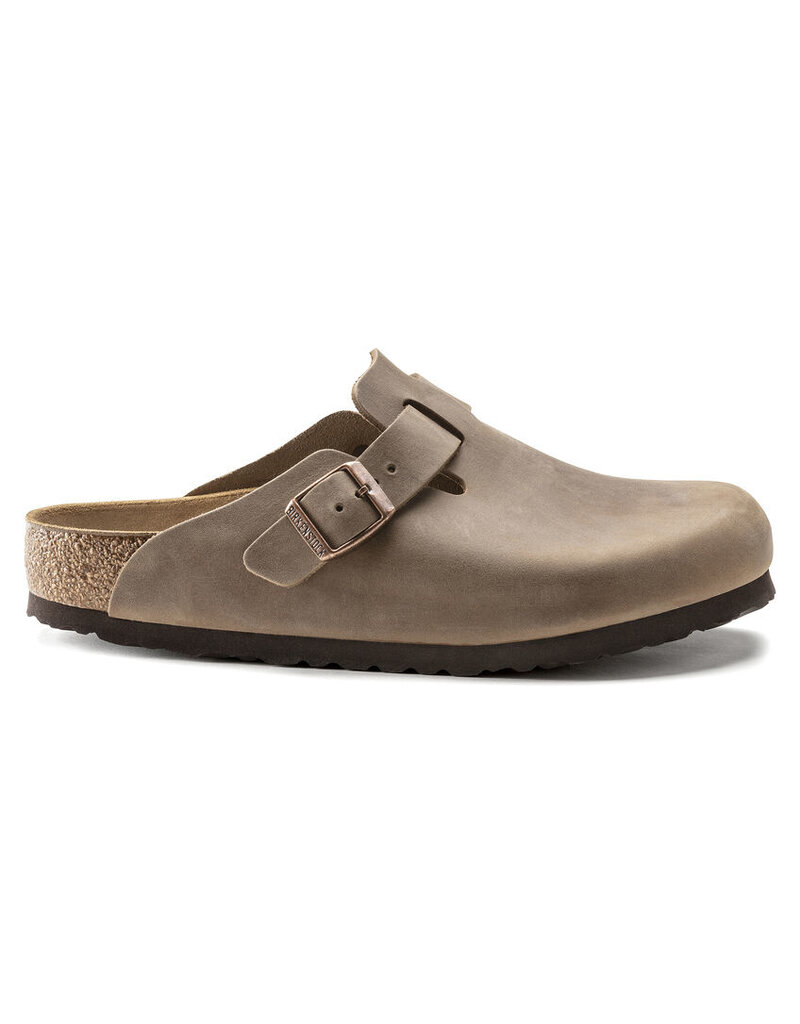 BIRKENSTOCK BOSTON OILED LEATHER-TOBACCO BROWN