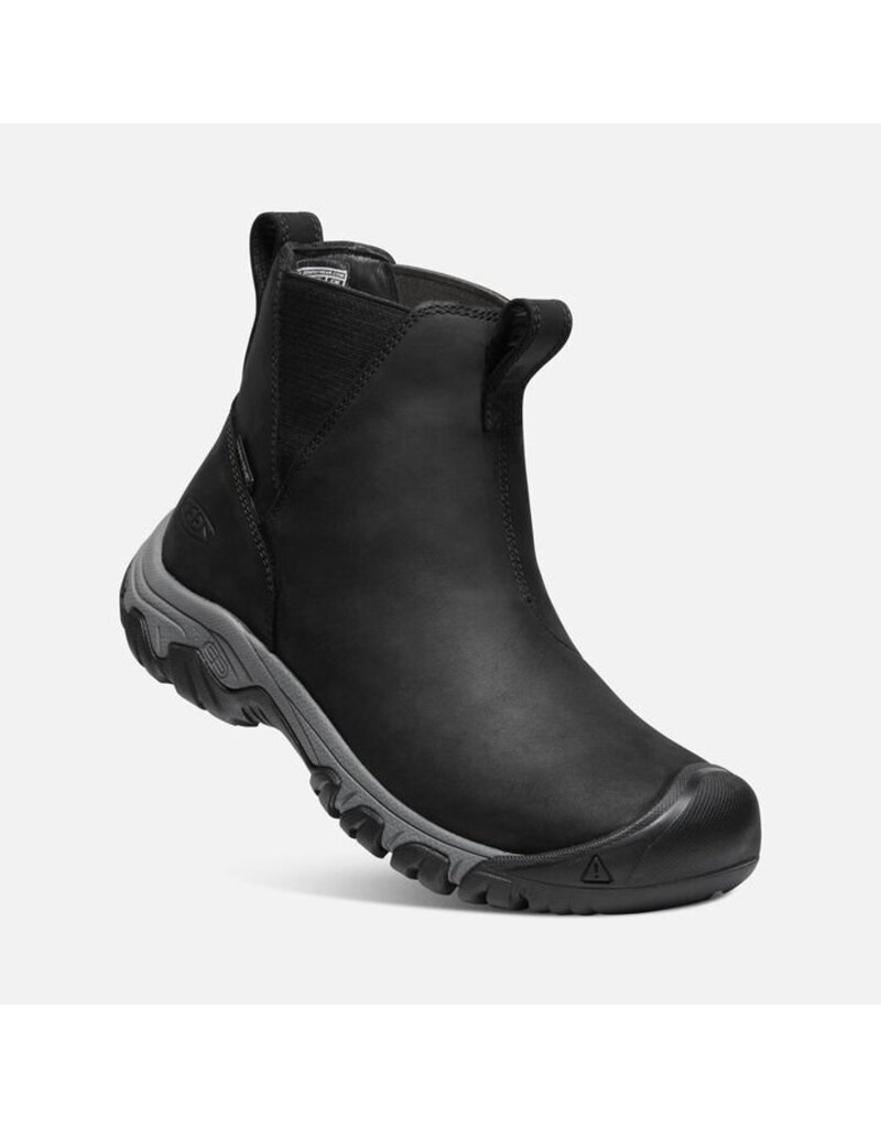 KEEN WOMEN'S GRETA CHELSEA WATERPROOF BOOT-BLACK/STEEL GREY