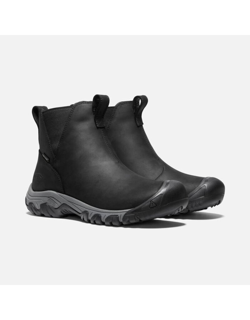 KEEN WOMEN'S GRETA CHELSEA WATERPROOF BOOT-BLACK/STEEL GREY
