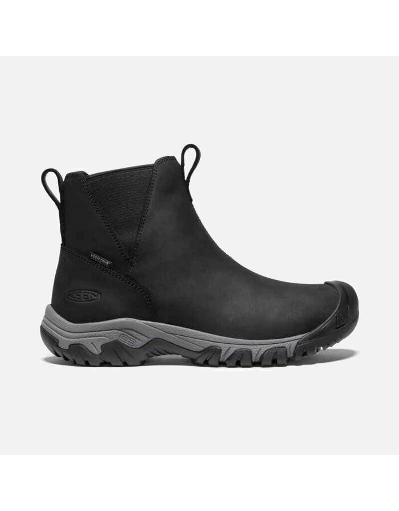 KEEN WOMEN'S GRETA CHELSEA WATERPROOF BOOT-BLACK/STEEL GREY