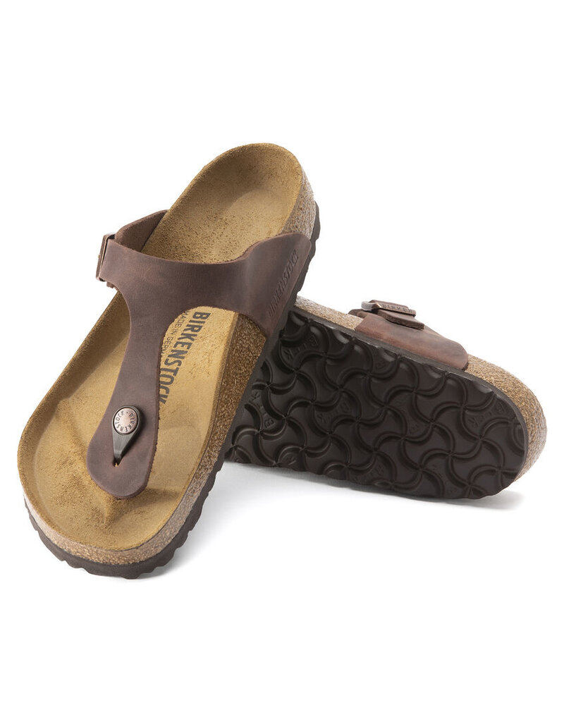 BIRKENSTOCK GIZEH OILED LEATHER-HABANA - BEND SHOE CO