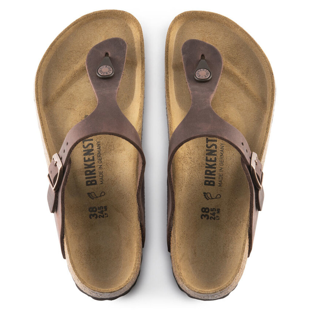 BIRKENSTOCK GIZEH OILED LEATHER-HABANA - BEND SHOE CO