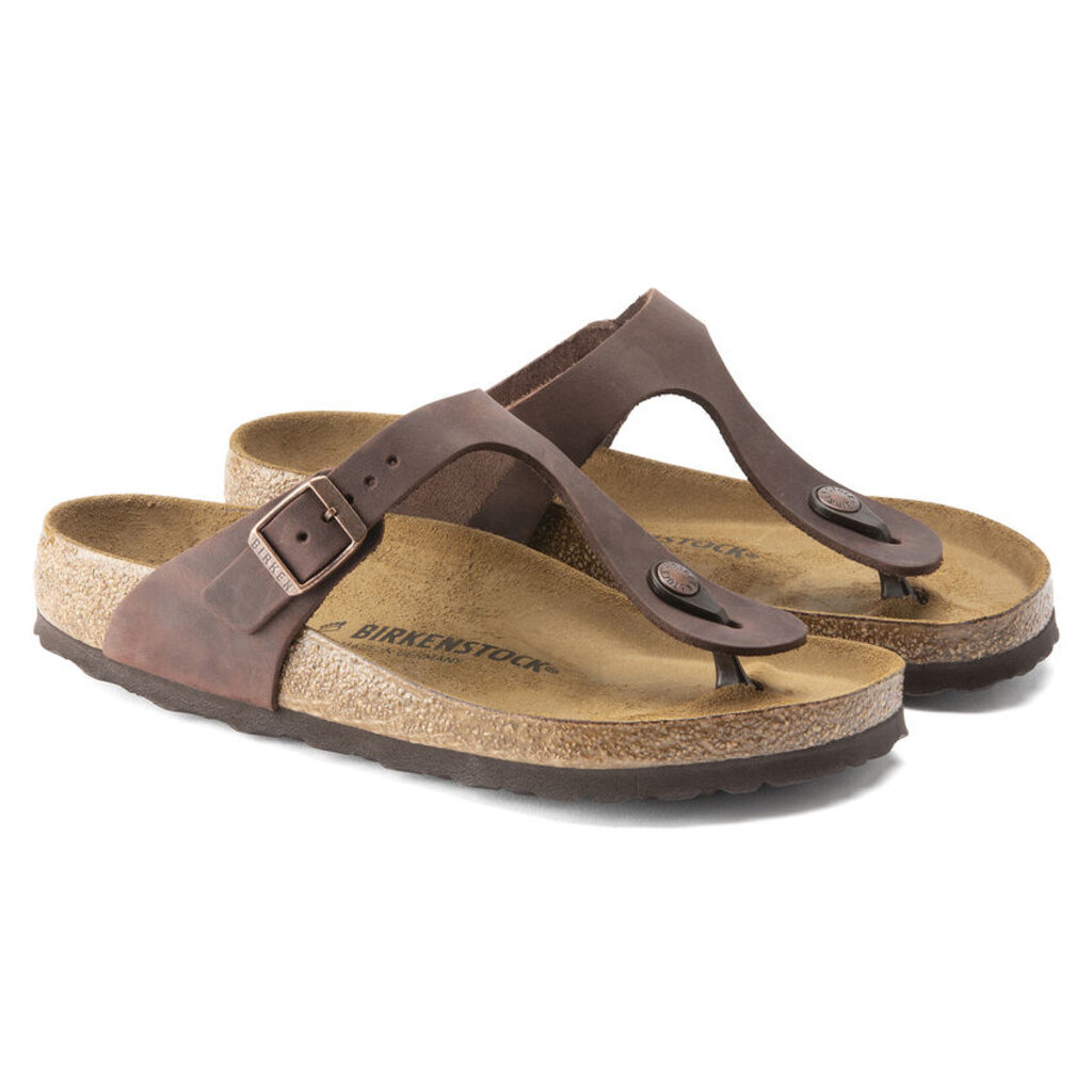 BIRKENSTOCK GIZEH OILED LEATHER-HABANA - BEND SHOE CO