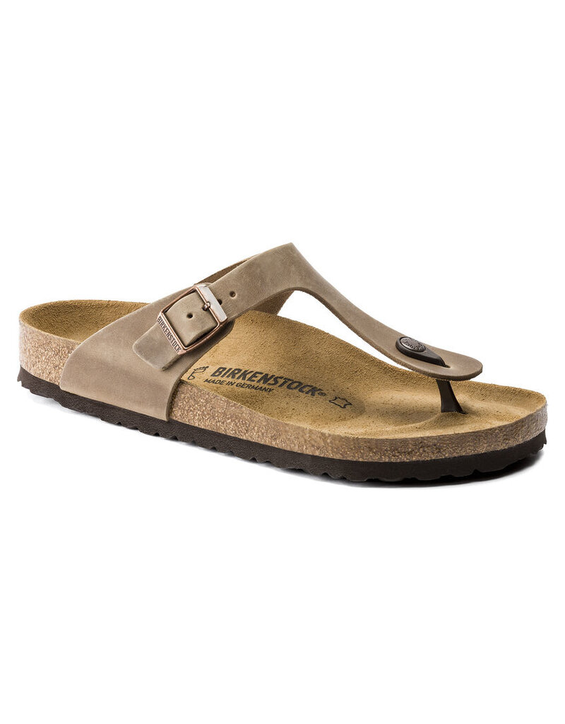 BIRKENSTOCK GIZEH OILED LEATHER-TOBACCO BROWN