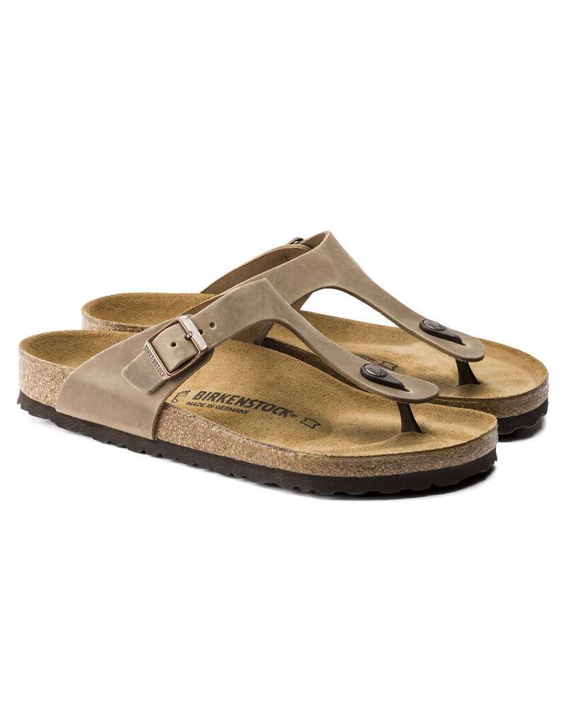 BIRKENSTOCK GIZEH OILED LEATHER-TOBACCO BROWN