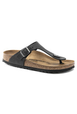 BIRKENSTOCK GIZEH OILED LEATHER-BLACK