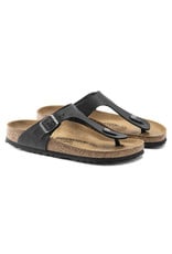 BIRKENSTOCK GIZEH OILED LEATHER-BLACK