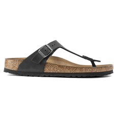 BIRKENSTOCK GIZEH OILED LEATHER-BLACK - BEND SHOE CO