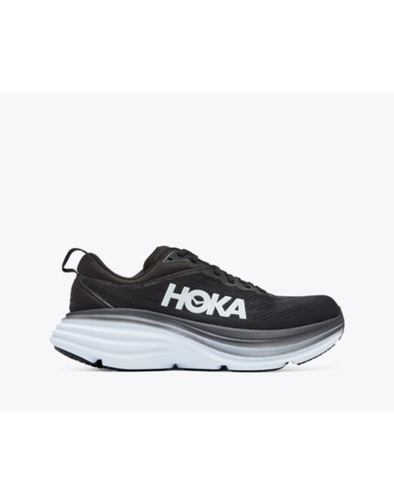 HOKA ONE ONE WOMEN'S BONDI 8-BLACK/WHITE