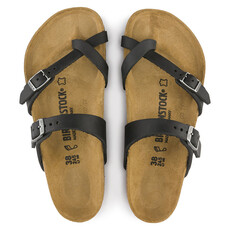 BIRKENSTOCK MAYARI OILED LEATHER-BLACK