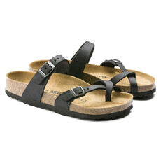 BIRKENSTOCK MAYARI OILED LEATHER-BLACK