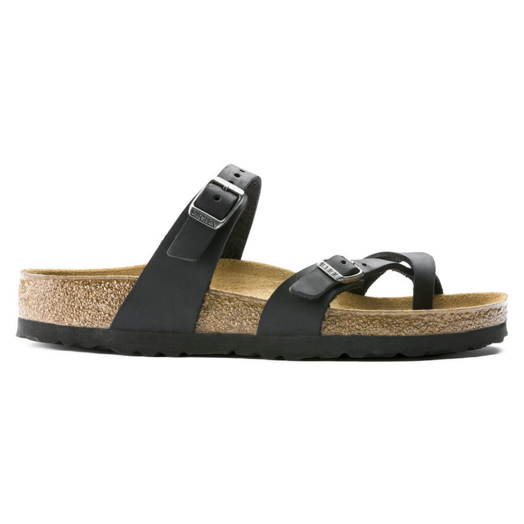 BIRKENSTOCK MAYARI OILED LEATHER-BLACK