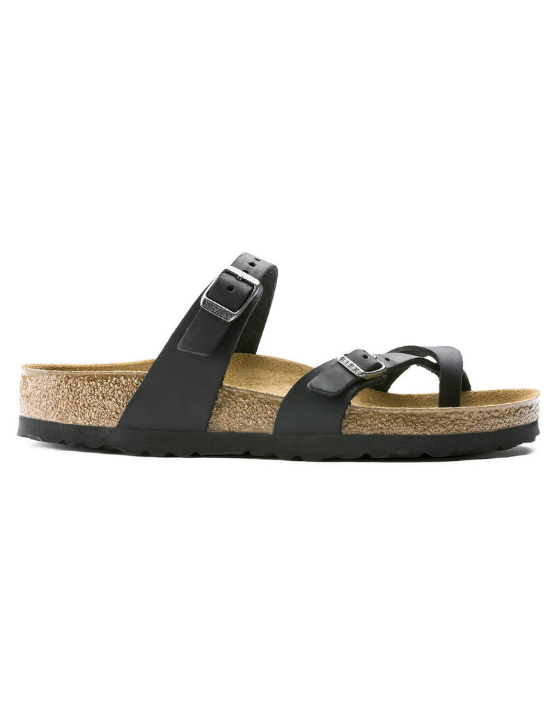 BIRKENSTOCK MAYARI OILED LEATHER-BLACK