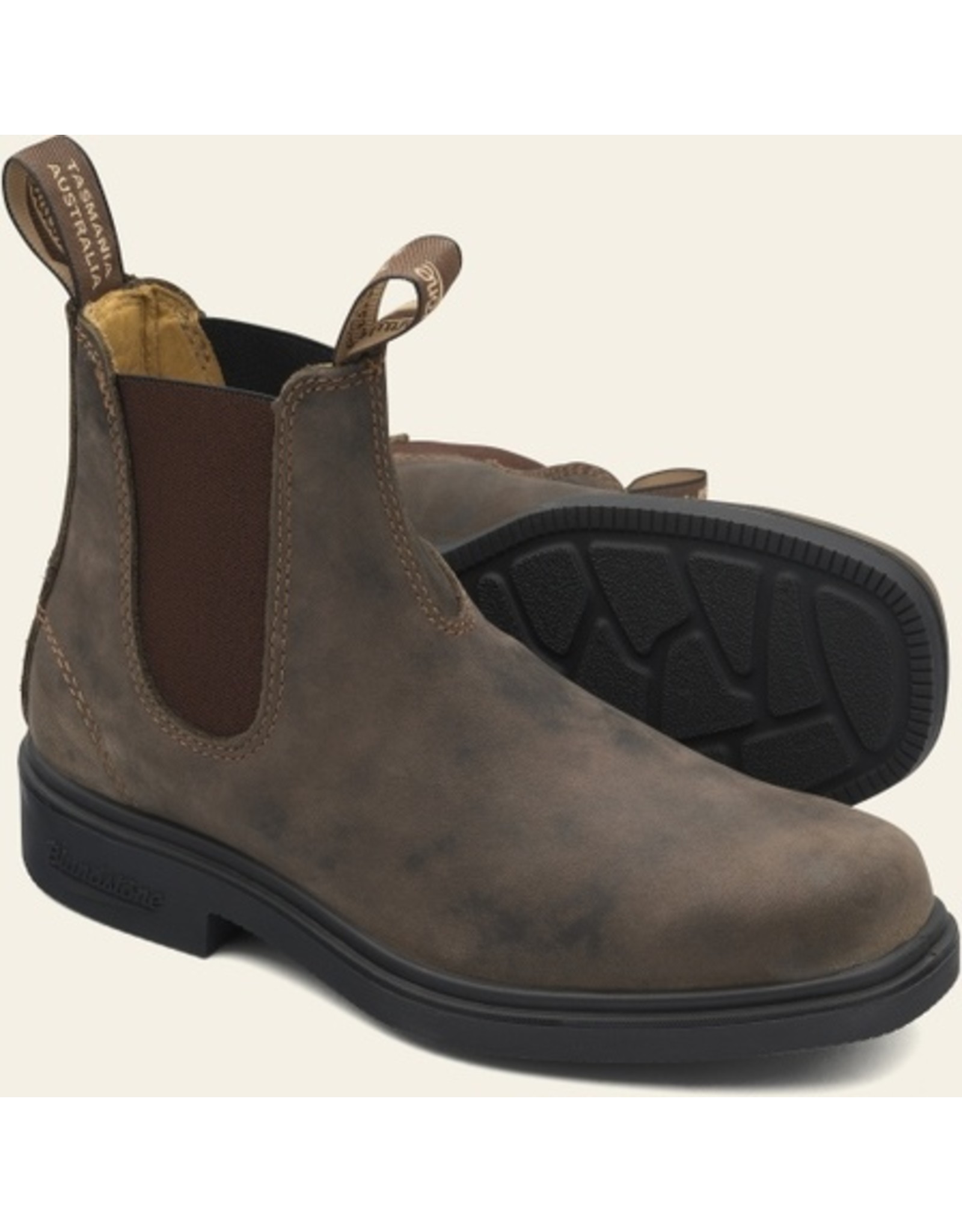 BLUNDSTONE DRESS CHELSEA BOOT #1306-RUSTIC BROWN