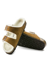 BIRKENSTOCK ARIZONA SHEARLING SUEDE LEATHER-MINK