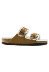 BIRKENSTOCK ARIZONA SHEARLING SUEDE LEATHER-MINK