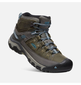 KEEN WOMEN'S TARGHEE III MID WATERPROOF BOOT-MAGNET/ATLANTIC BLUE