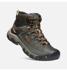 KEEN MEN'S TARGHEE III MID WATERPROOF BOOT-BLACK OLIVE/GOLDEN BROWN