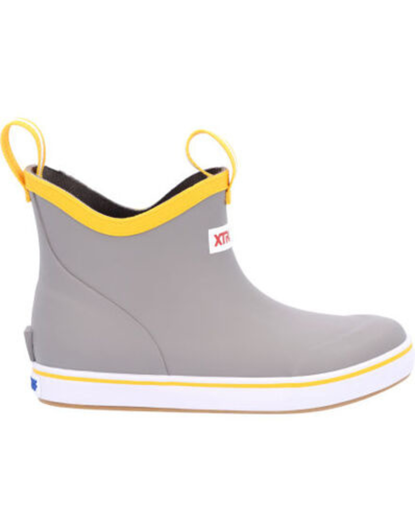 XTRATUF KIDS ANKLE DECK BOOT-GRAY/YELLOW