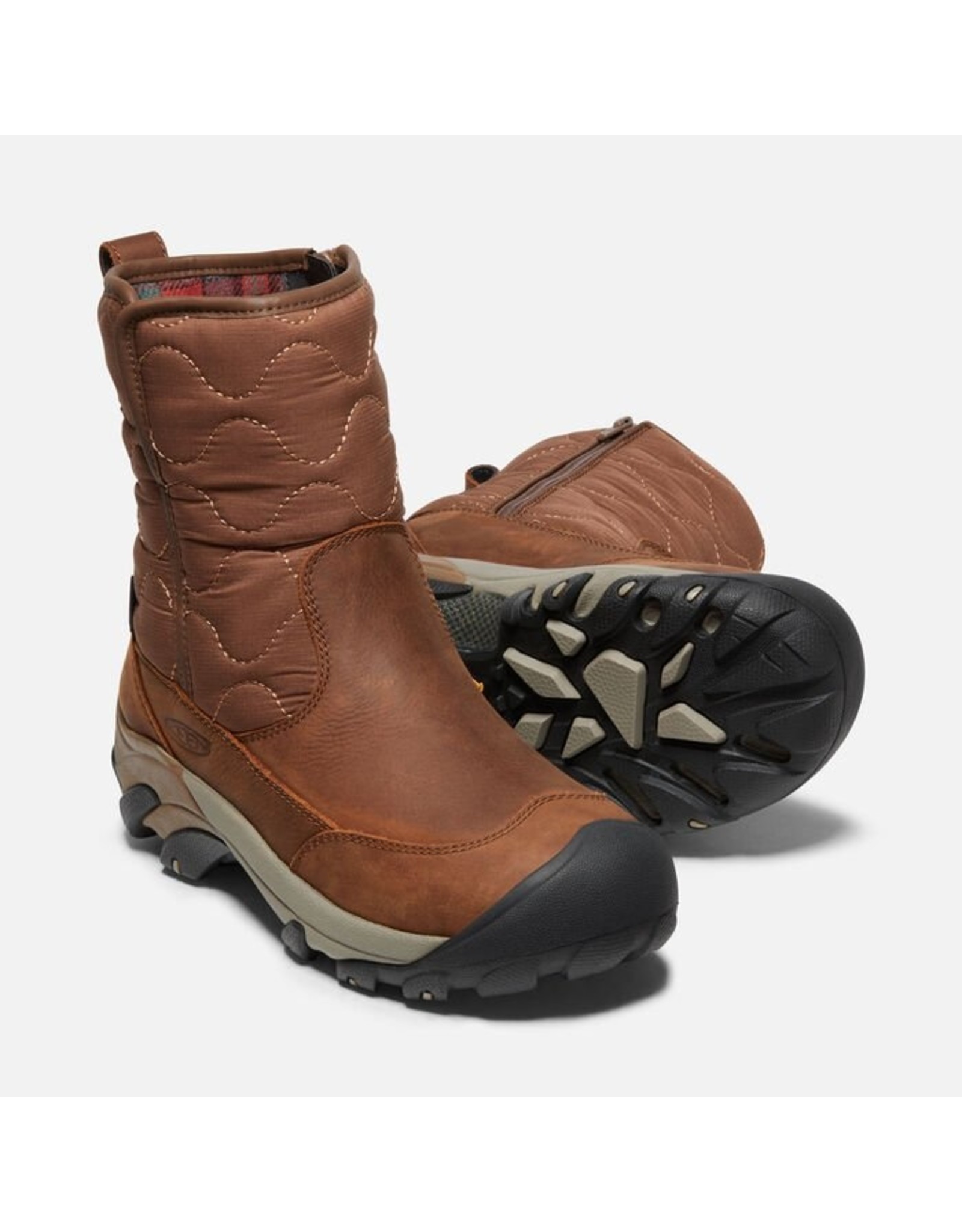 KEEN WOMEN'S BETTY BOOT PULL-ON WP-BROWN/BLACK