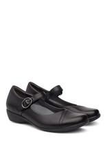 DANSKO WOMEN'S WIDE FAWNA BLACK MILLED NAPA