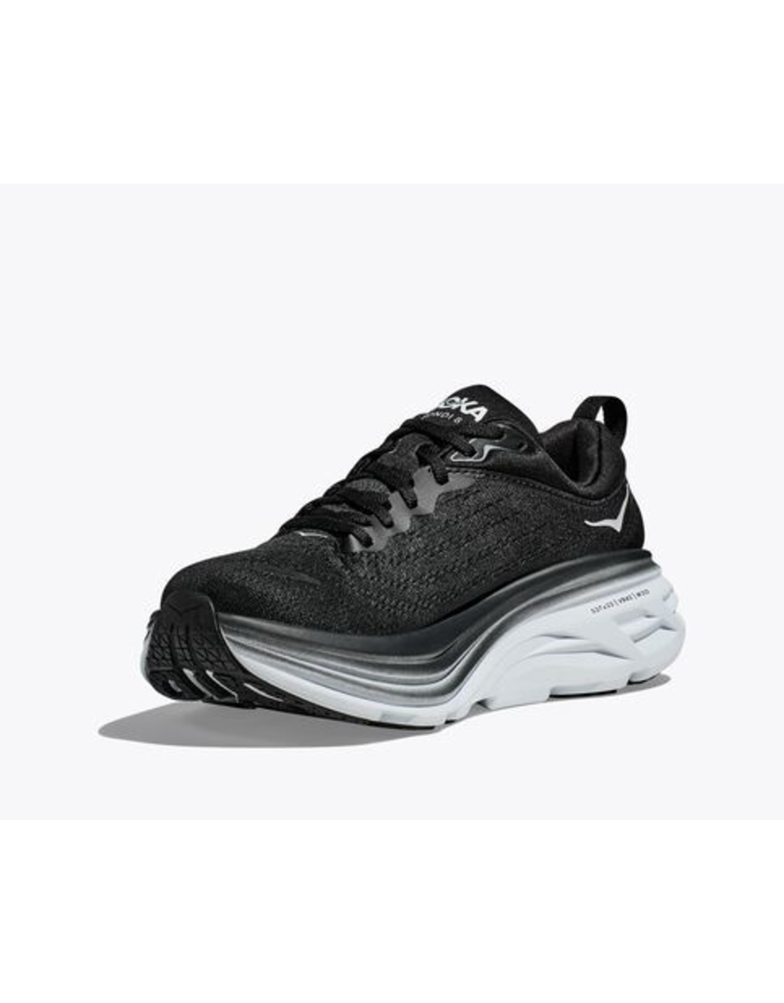 HOKA ONE ONE MEN'S BONDI 8-BLACK/WHITE