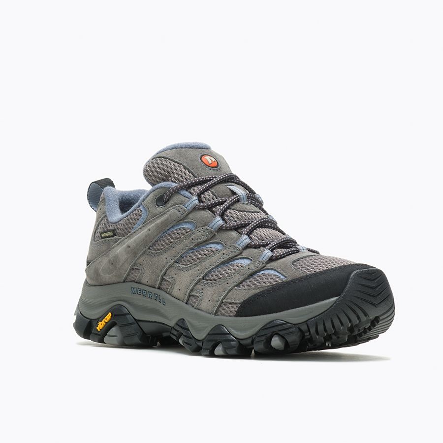 MERRELL WOMEN'S MOAB 3 MID WP-GRANITE WIDE