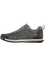 OBOZ MEN'S BOZEMAN LOW LEATHER WIDE-CHARCOAL