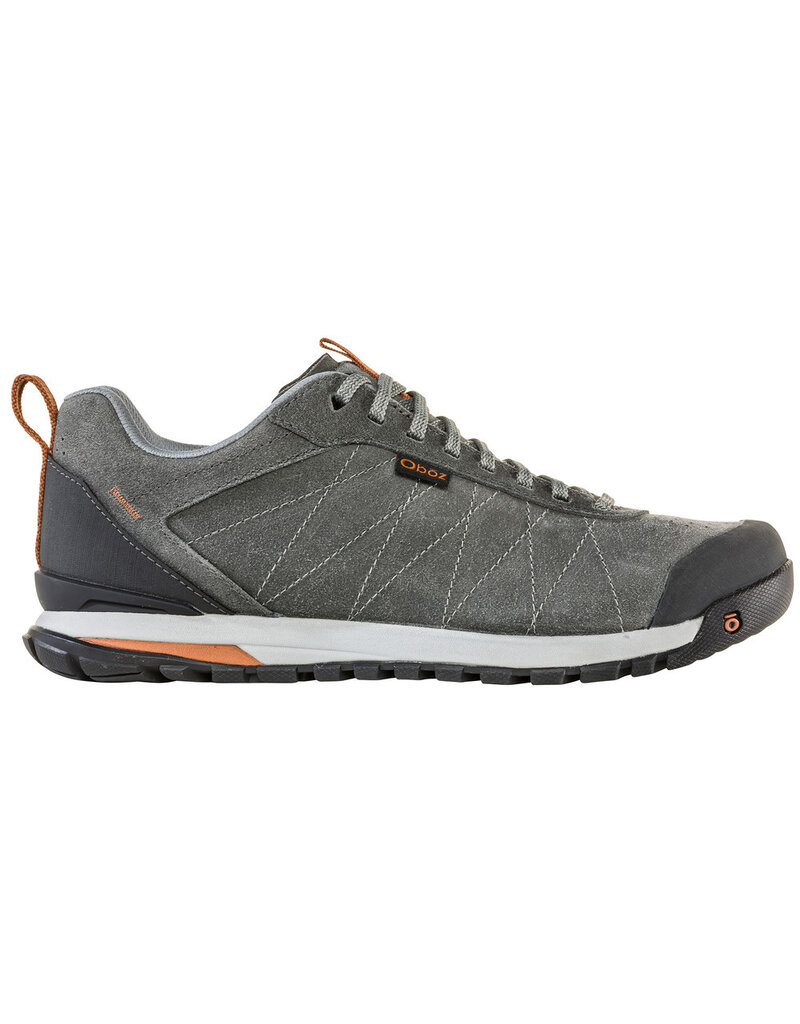 OBOZ MEN'S BOZEMAN LOW LEATHER-CHARCOAL