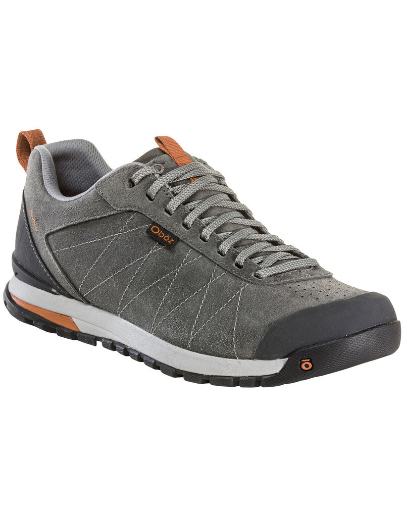 OBOZ MEN'S BOZEMAN LOW LEATHER-CHARCOAL