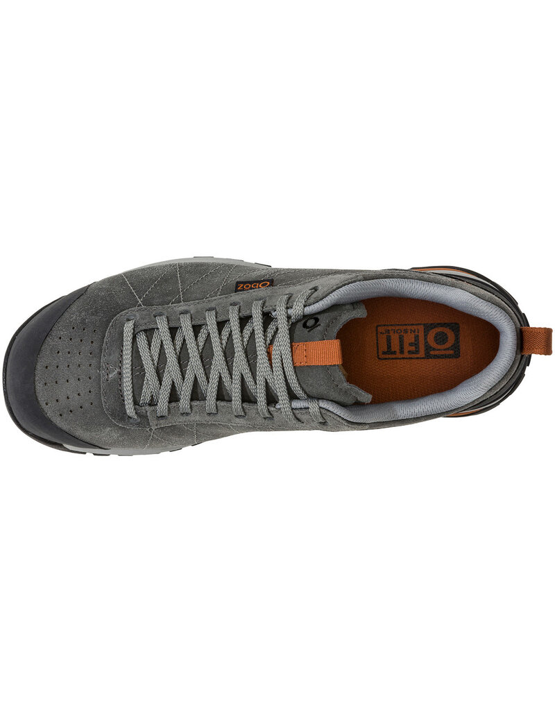 OBOZ MEN'S BOZEMAN LOW LEATHER-CHARCOAL