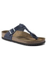 BIRKENSTOCK GIZEH BRAID OILED LEATHER-NAVY