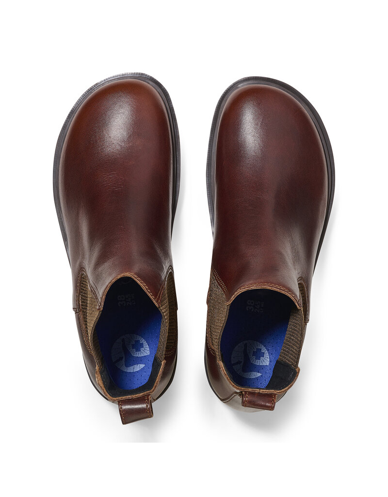 BIRKENSTOCK HIGHWOOD DEEP BLUE LEATHER-CHOCOLATE