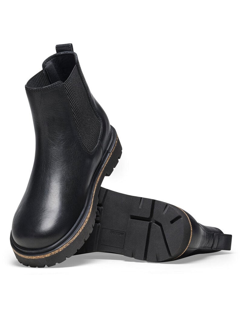 BIRKENSTOCK HIGHWOOD DEEP BLUE LEATHER-BLACK