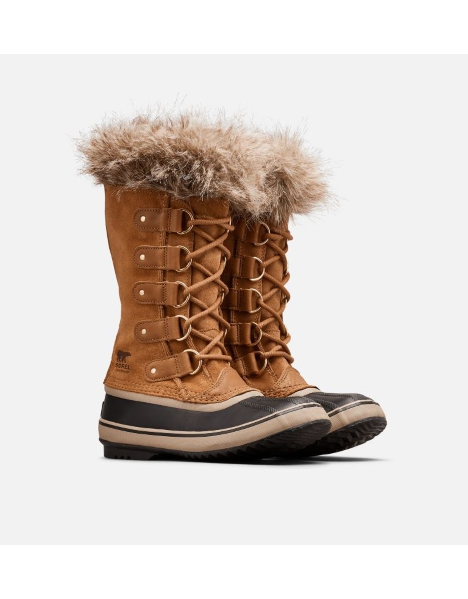 SOREL WOMEN'S JOAN OF ARCTIC WP-CAMEL BROWN/BLACK