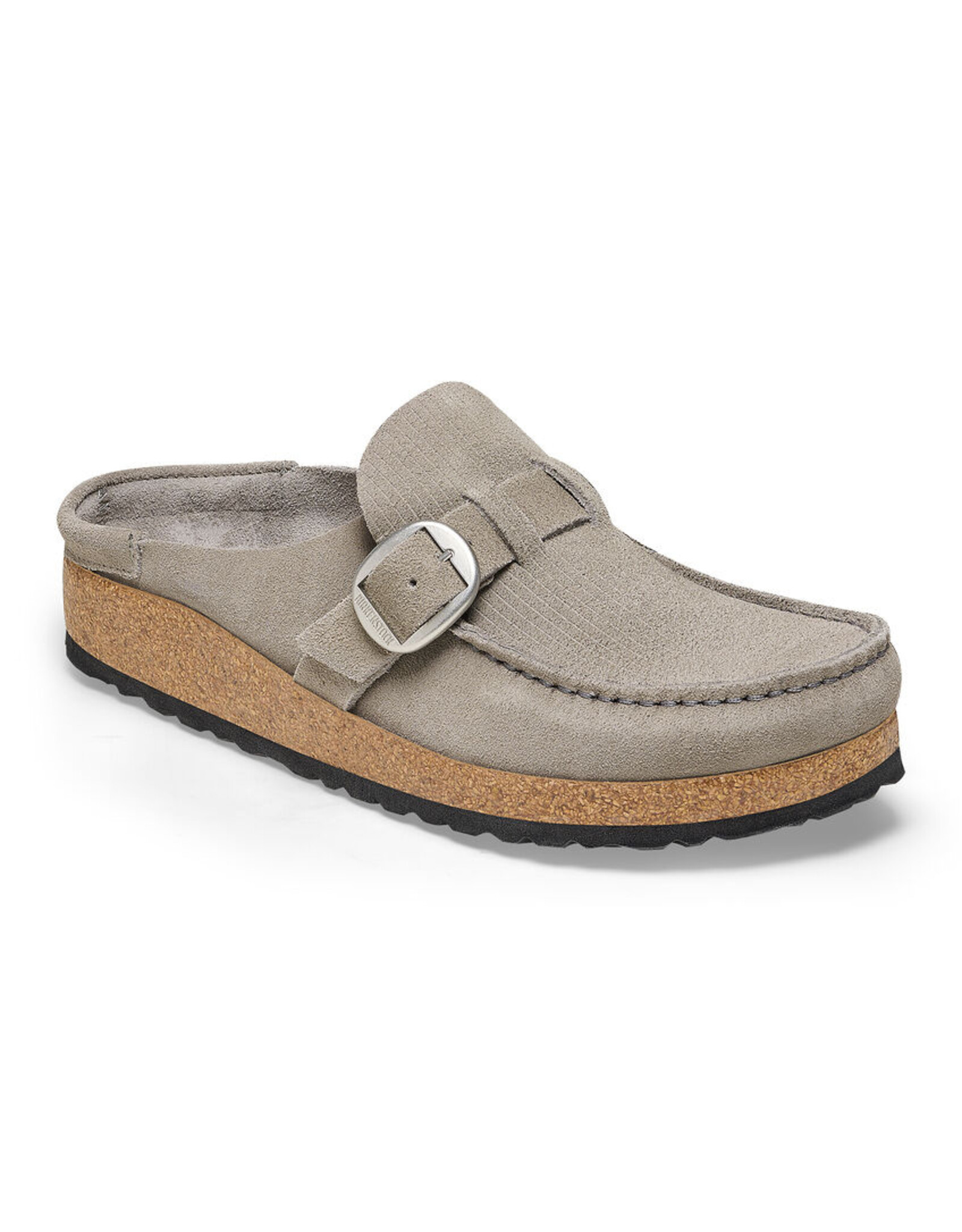 BIRKENSTOCK BUCKLEY SUEDE LEATHER-CORDUROY STONE COIN