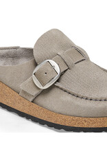 BIRKENSTOCK BUCKLEY SUEDE LEATHER-CORDUROY STONE COIN