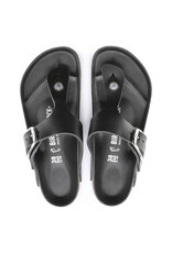 BIRKENSTOCK GIZEH BIG BUCKLE OILED LEATHER-BLACK