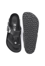 BIRKENSTOCK GIZEH BIG BUCKLE OILED LEATHER-BLACK