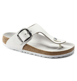 BIRKENSTOCK GIZEH BIG BUCKLE LEATHER-WHITE